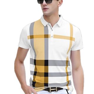 Mens Color block Polo Regular Fit T Shirt