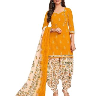 Cotton Printed Readymade Salwar Suit For Women
