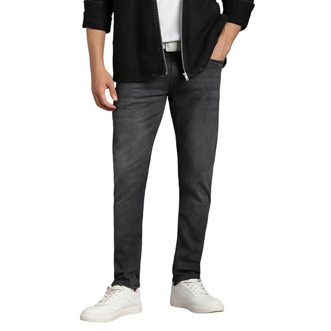 Louis Philippe Men's Durable & All Day Comfort Smart fit Denim