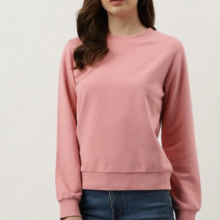 Round Neck Pullover Sweatshirt