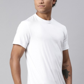 Men Soft Pure Cotton Round Neck Half Sleeve Tshirt
