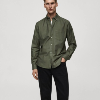 Pure Cotton Oxford Weave Shirt