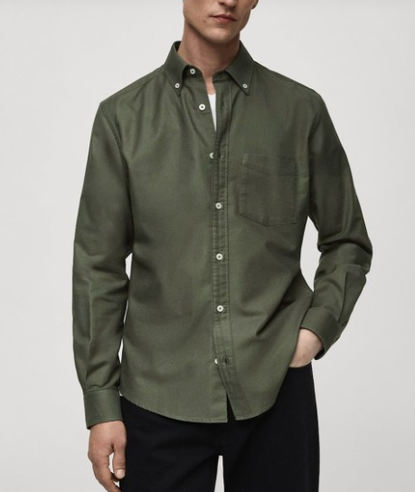 Pure Cotton Oxford Weave Shirt - Image 4