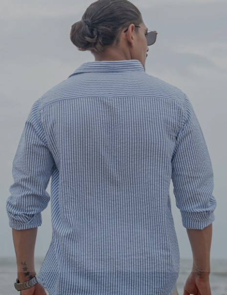 Men Micro Checks Checked Casual Shirt - Image 3