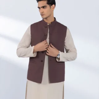 Embroidered Tropical Waistcoat - Regular Fit