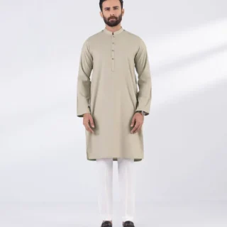 Blended Jacquard Kurta - Regular Fit