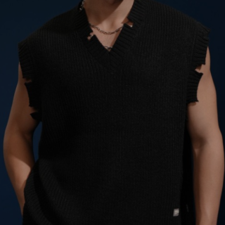 Men Sleeveless V-Neck Sweater Vest