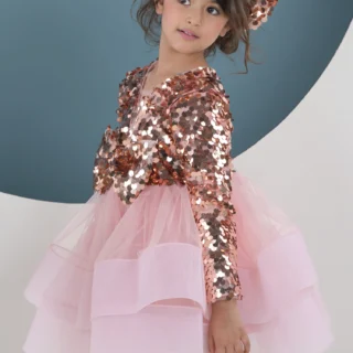 Rose Gold Elegance Party Dress
