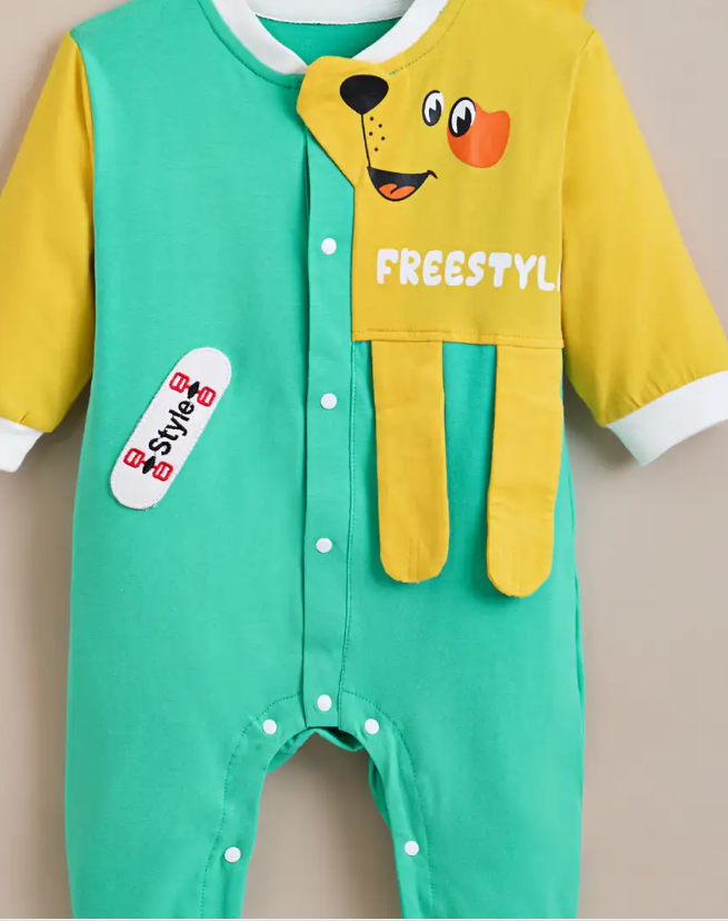 Freestyle Dog Applique Bodysuit