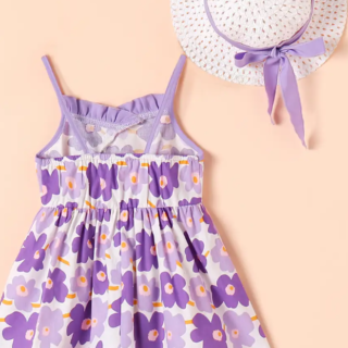 Floral Ensemble Cotton Dress