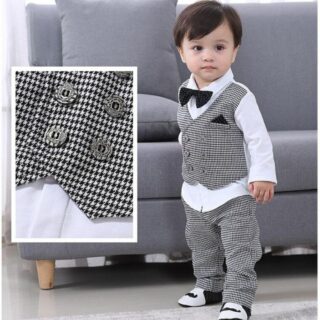 Kid's Clothing Set Baba Suit Boy Clothing Set Three Piece Boy Baba Suit