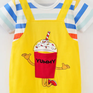 Pure Cotton Striped Romper