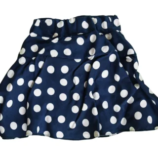Blue Polka Dot Skirt