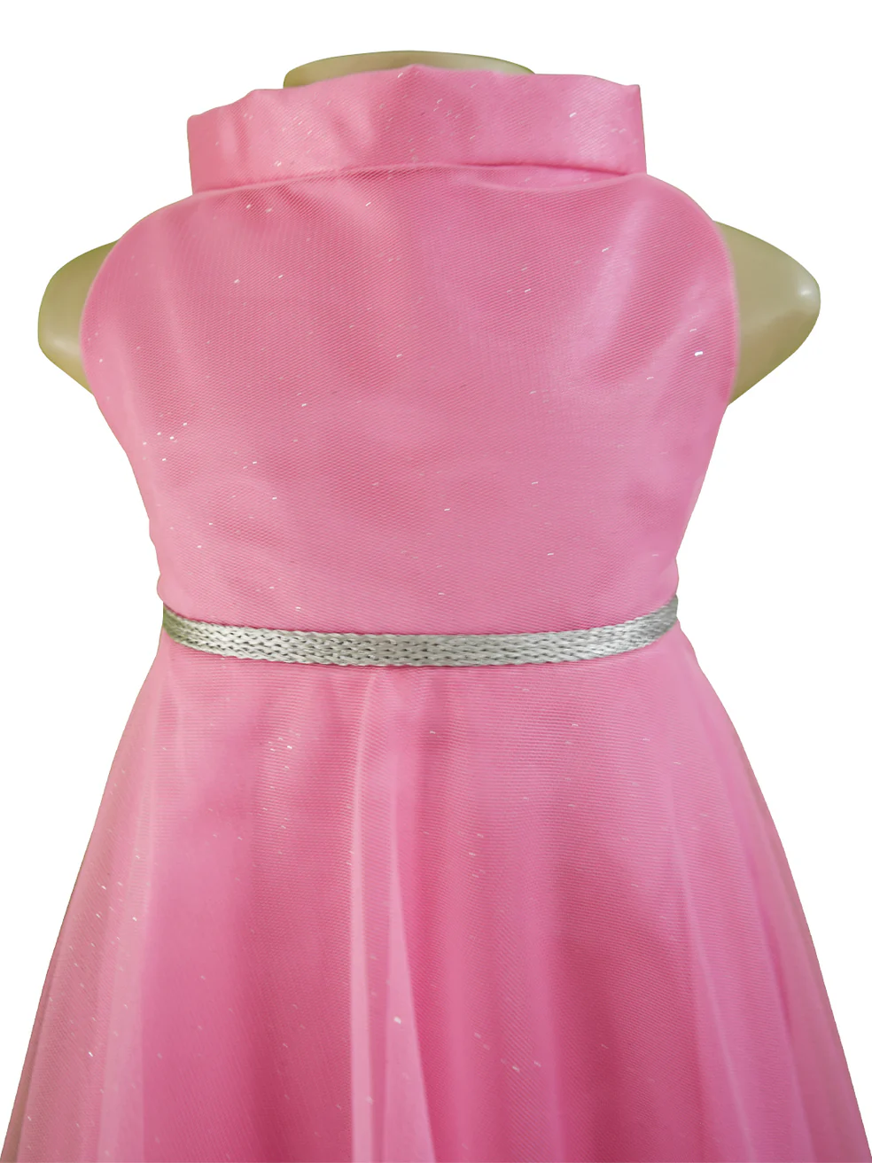 Candy Pink High Neck Dress