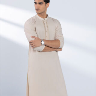 Embroidered Viscose Blended Suit - Regular Fit