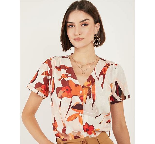 Women Printed Regular Fit Top