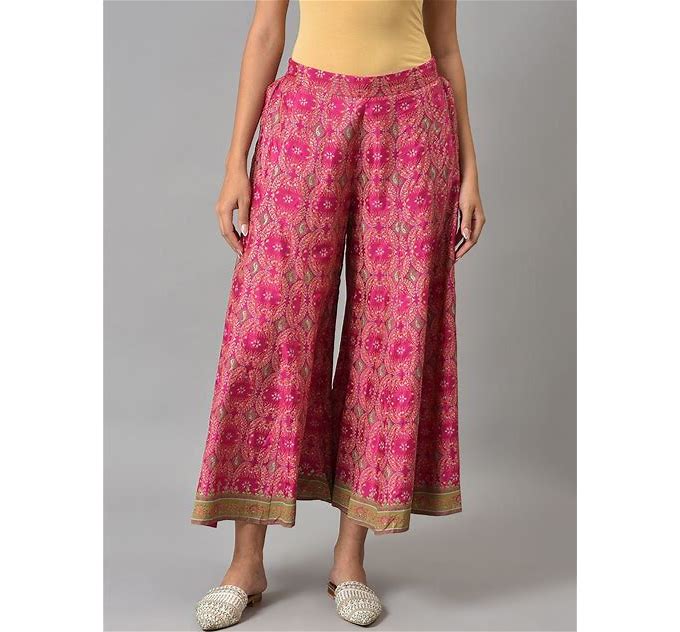 Women Berry Pink Floral Printed Maxi Skirts