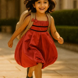 Maroon Strappy Dress
